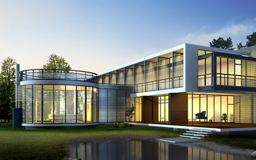智能建筑实物图