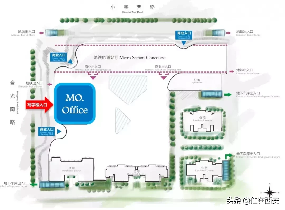 Location！这可能是西安租售价格最高的甲级办公楼之一