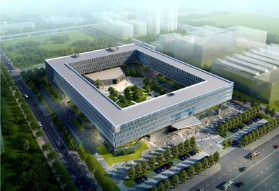 园区采用了创新中空回廊式设计，兼具美观性舒适性和节能性