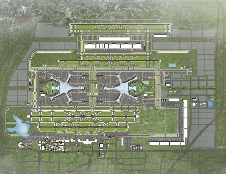 长沙机场平面图图片