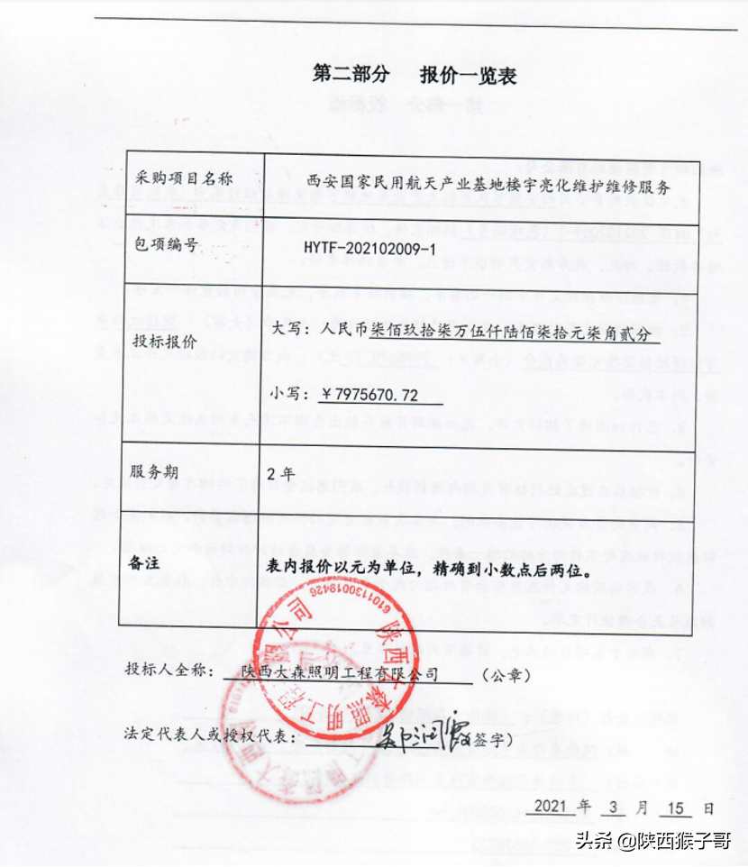 西安｜1450万元：航天产业基地楼宇亮化维护维修服务