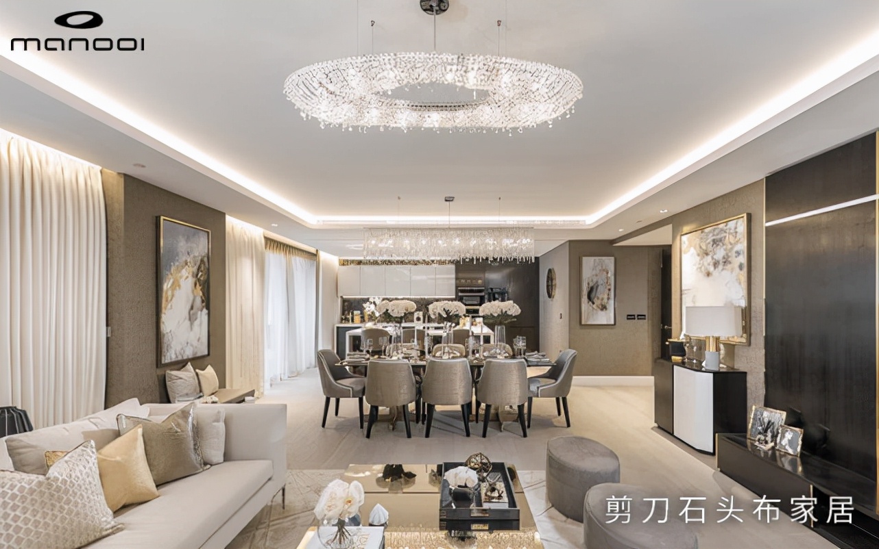 好看的轻奢现代灯具，简约大气，豪宅大室之选