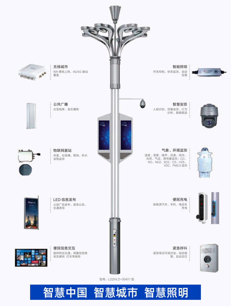 园区智慧路灯_智慧路灯 智慧井盖_华为 智慧路灯